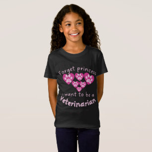 Camiseta Olvídate de la princesa que quiero ser veterinaria