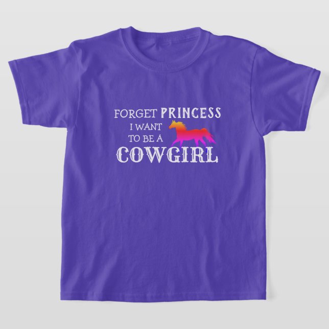 Camiseta "Olvídate de la princesa, quiero ser una vaca" (Distribución)