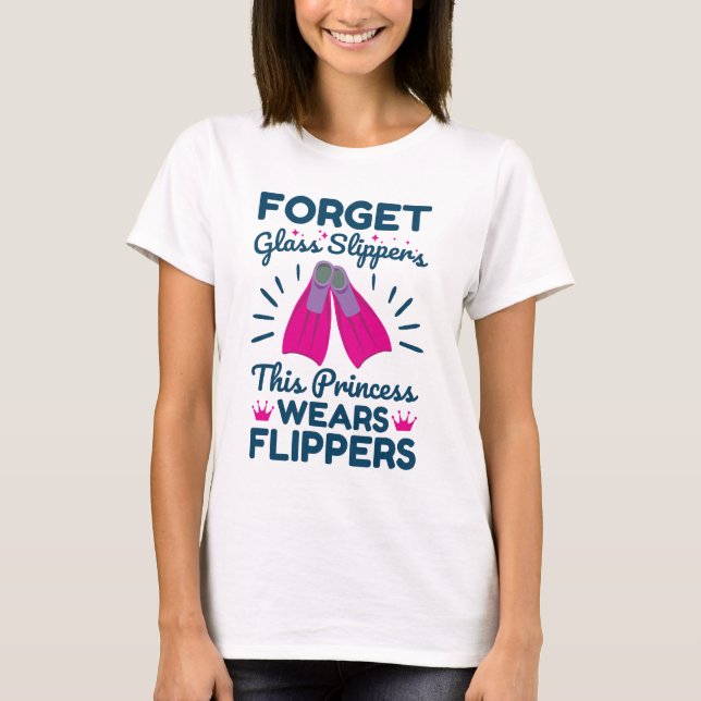 Camiseta Olvídate de las zapatillas de vidrio que esta prin (Anverso)
