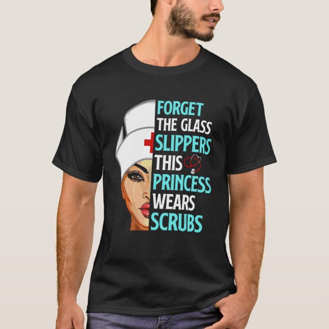 Camiseta Olvídate de las zapatillas de vidrio que esta prin (Anverso)