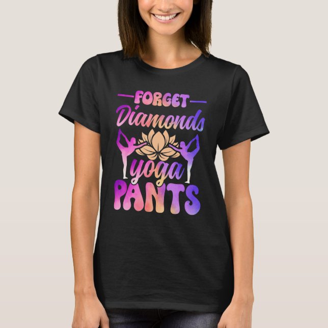 Camiseta Olvídate de los diamantes solo dame pantalones de  (Anverso)