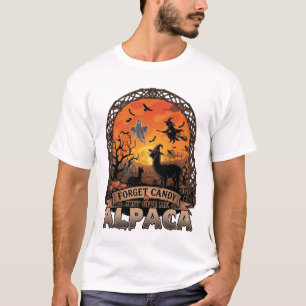 Camiseta Olvídate de los dulces dame fantasmas de alpaca de