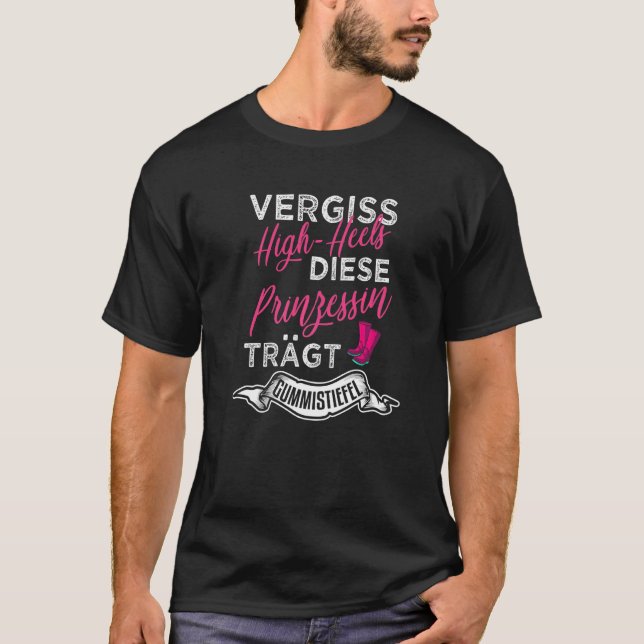 Camiseta Olvídate de los tacones altos que esta princesa ll (Anverso)