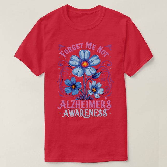Camiseta Olvídate de mí, no de los alzheimers (Diseño del anverso)