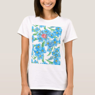 Camiseta Olvídate de mi patrón floral sin fisuras