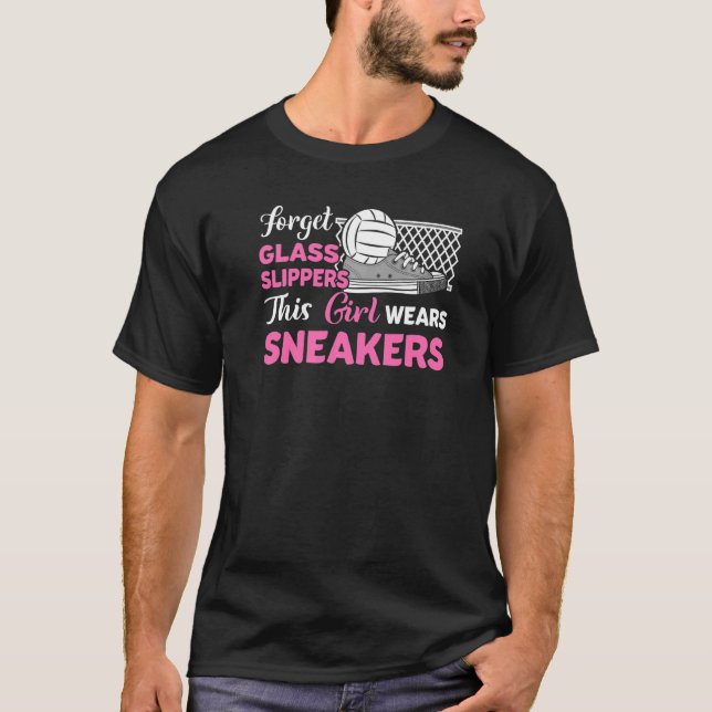 Camiseta Olvídate del deporte de las zapatillas de cristal (Anverso)
