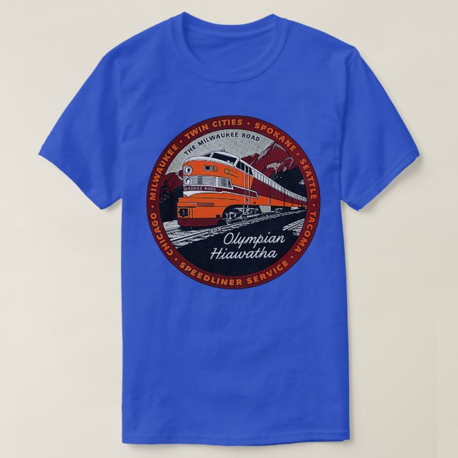 Camiseta Olympian Hiawatha The Milwaukee Road Speedliner Ra (Diseño del anverso)