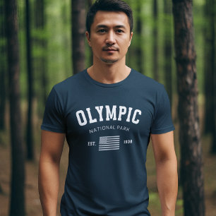 Camiseta Olympic Naional Park Photo Lake Landscape