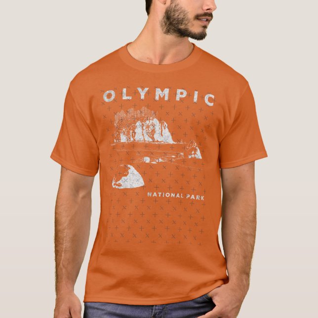 Camiseta Olympic National Park Drawing Illustration friends (Anverso)