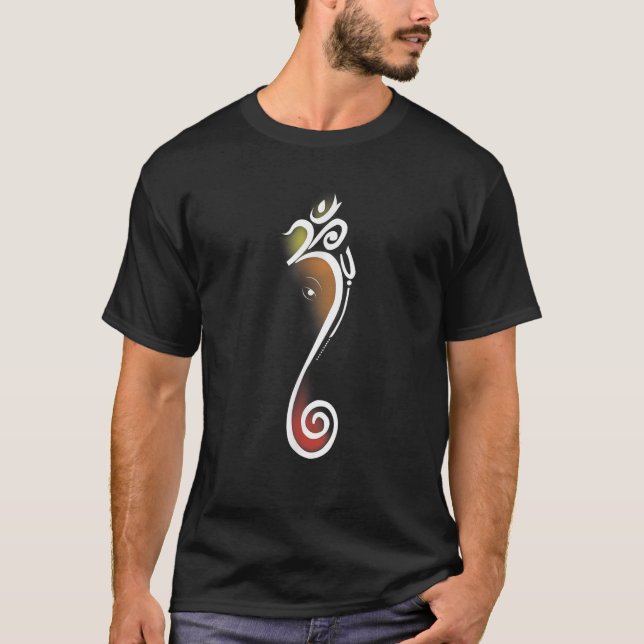 Camiseta Om artístico Lord Ganesha (Anverso)