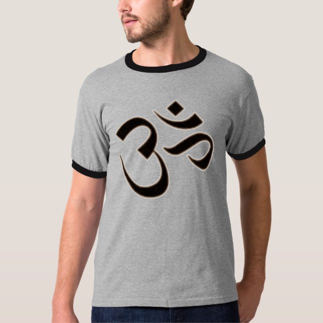 CAMISETA OM - AUM - SÍMBOLO BUDISTA HINDÚ DEL OHMIO (Anverso)