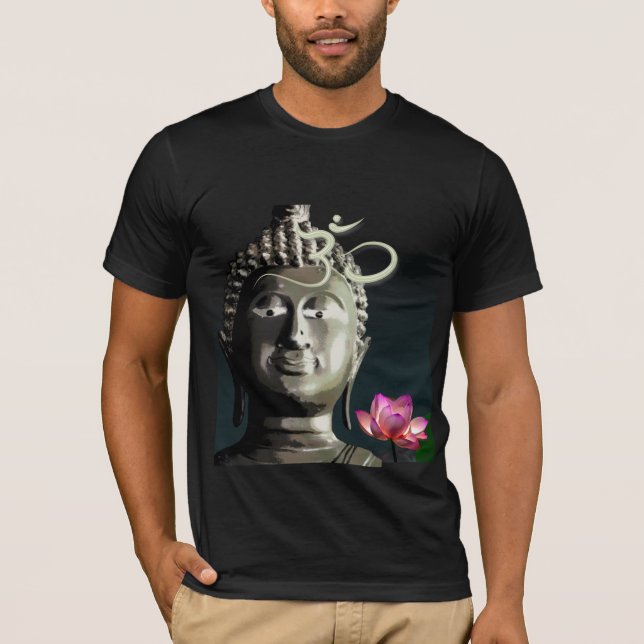 Camiseta Om buddha y loto (Anverso)