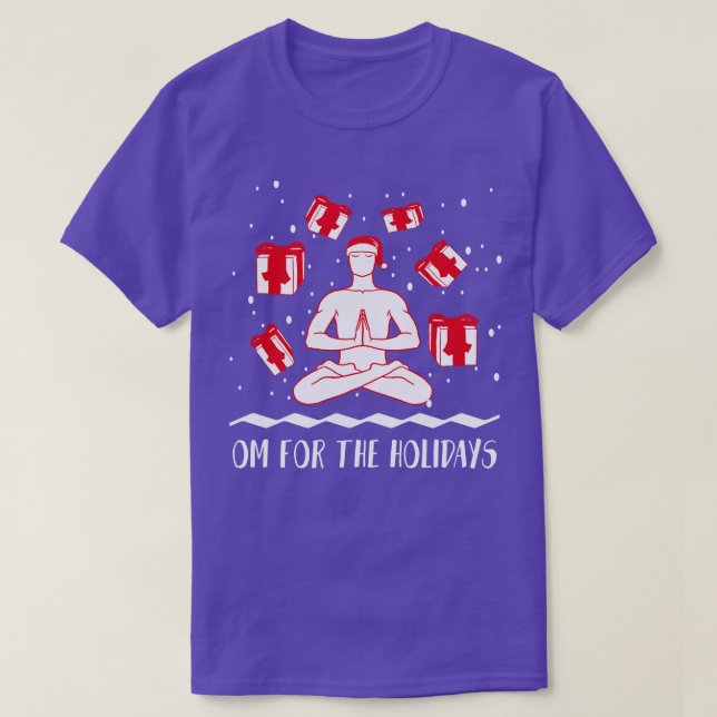 Camiseta Om For Holidays Funny Yoga Navidades Tshirt Ho (Diseño del anverso)
