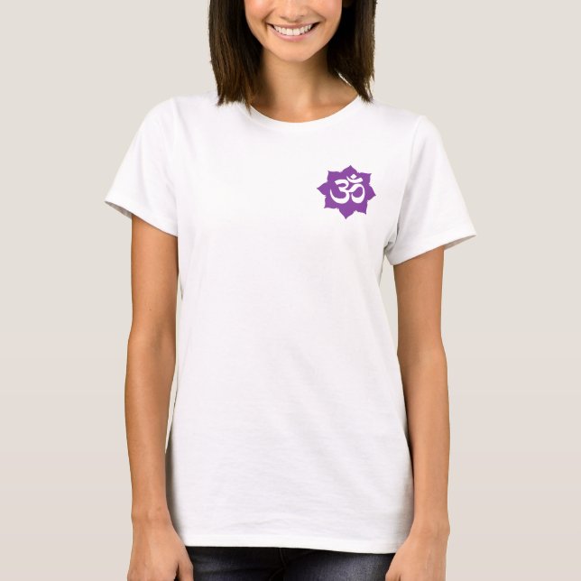 Camiseta OM Lotus Símbolo Yoga espiritualidad (Anverso)