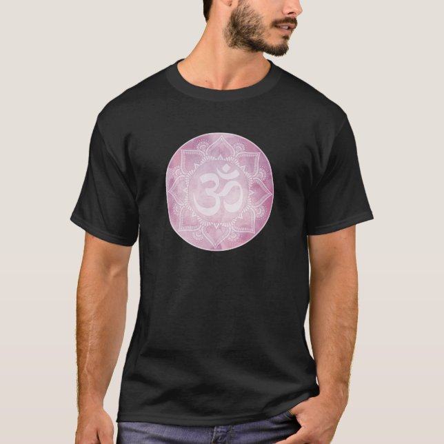 Camiseta Om Mandala Pink (Anverso)