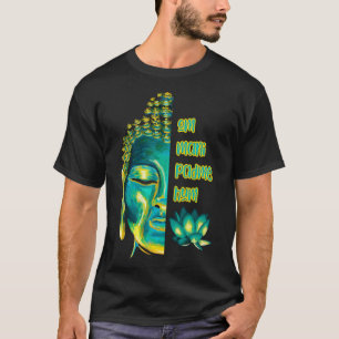 Camiseta Om Mani Padme Hum Buddha Face Mantra Budista