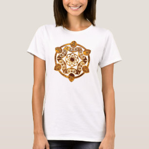 Camiseta Om Mani Padme Hum - Mandala dorada