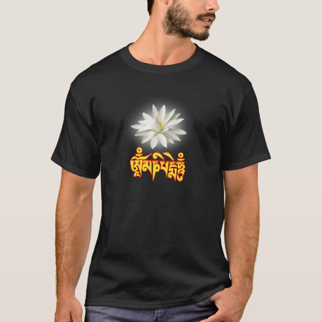 Camiseta Om mani padme hum mantra (Anverso)