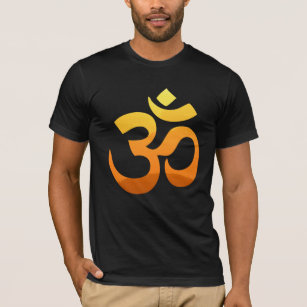 Camiseta Om Mantra Gold Meditación Yoga Front Design