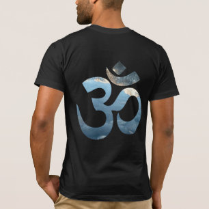 Camiseta Om Mantra Meditación Yoga Mens Delantera Y Atrás