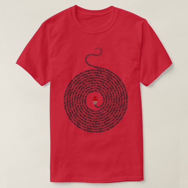 Camiseta Om Namah Shivaya x108 Mala Kundalini (Diseño del anverso)