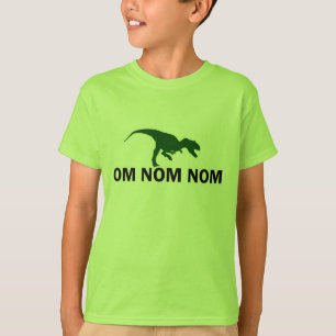 Camiseta Om Nom Nom Dinosaur Rawr tiene hambre