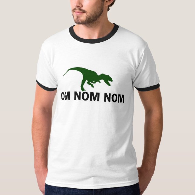 Camiseta Om Nom Nom Funny Mens Shirt (Anverso)