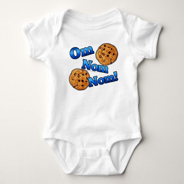 Camiseta OM Nom Nom, galletas del amor de Meme (Anverso)
