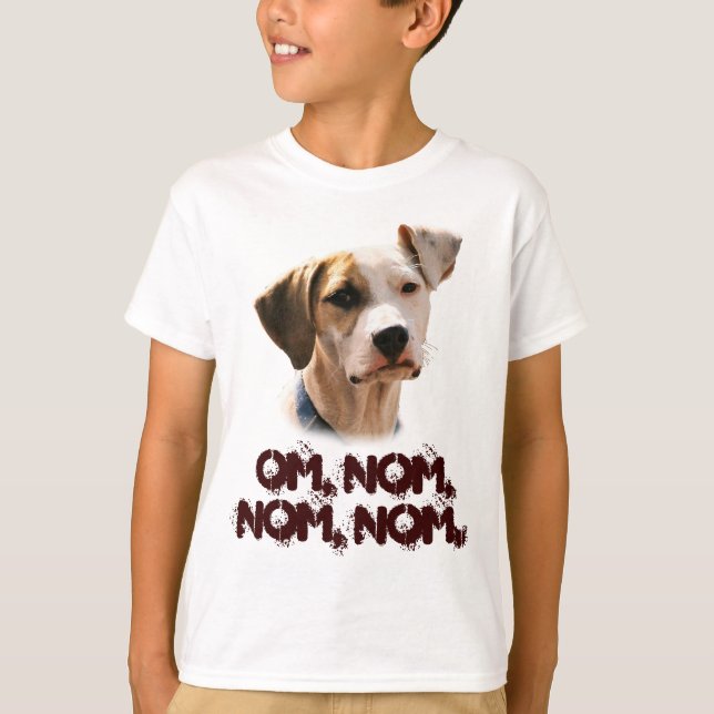Camiseta Om, nom, nom, nom, (Anverso)