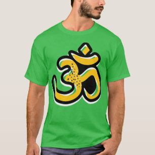 Camiseta Om Rótulo Budismo Zen Espiritualidad Medición
