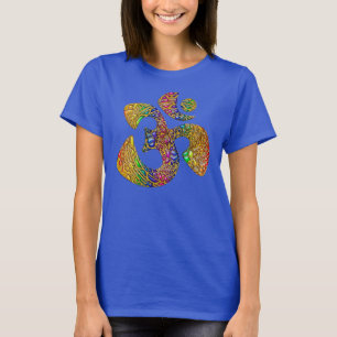 Camiseta OM sagrado - Color oro adornado