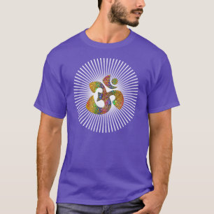 Camiseta OM sagrado - Color oro adornado