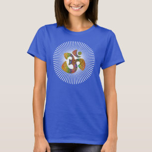 Camiseta OM sagrado - Color oro adornado