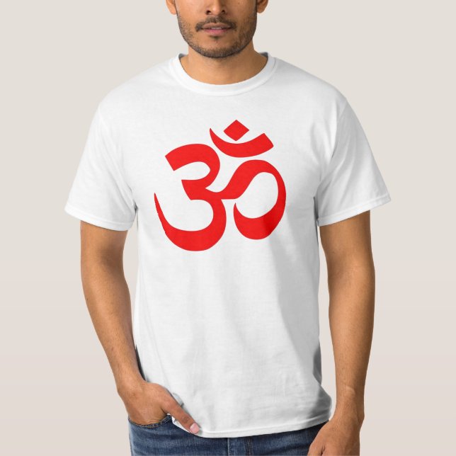 Camiseta OM símbolo hindú y budista (del ॐ) - (Anverso)