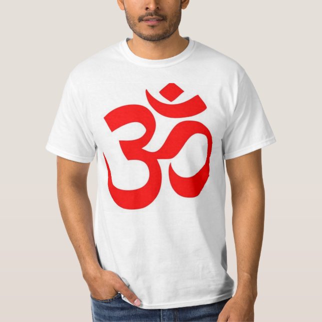 Camiseta OM símbolo hindú y budista (del ॐ) - (Anverso)