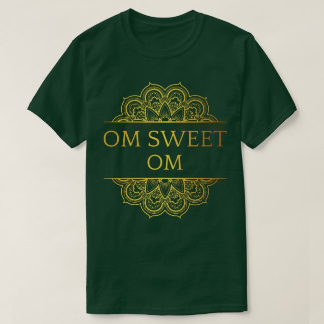 Camiseta Om Sweet Om I Meditación (Diseño del anverso)