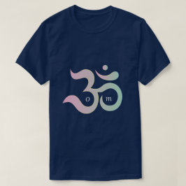 Camiseta Om zen ejercicio del yoga gimnasio fitness azul os