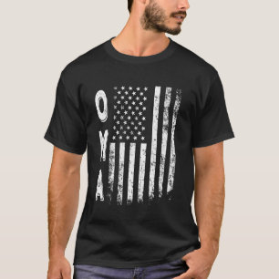 Camiseta Oma bandera de América Día de la Madre 4 de julio