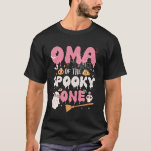 Camiseta Oma de la espeluznante Halloween de cumpleaños 1 C