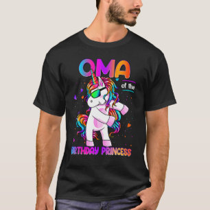 Camiseta Oma de la princesa de cumpleaños Chica Dabbing Uni