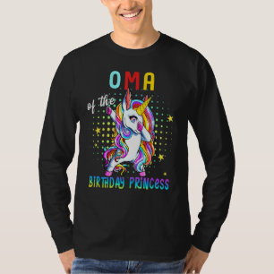 Camiseta Oma De La Princesa De Cumpleaños Chica Dabbing Uni