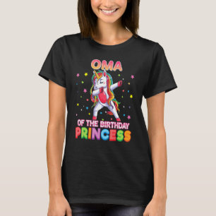 Camiseta Oma De La Princesa Nacida Dabbing Unicorn Chica