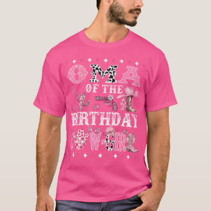 Camiseta Oma De La Vaca Chica De Cumpleaños Rodeo Oma Cowgi