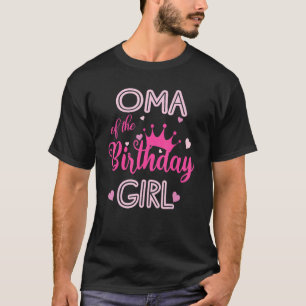 Camiseta Oma Del Chica De Cumpleaños Cute Familia De Coinci