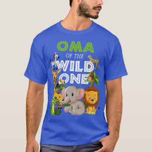 Camiseta Oma del salvaje Ani de la Selva Safari de cumpleañ