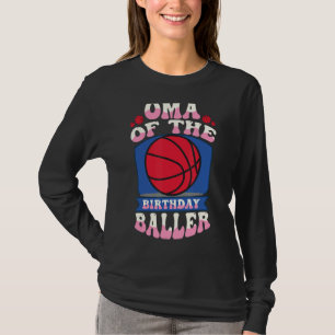 Camiseta Oma Del Tema Del Baller De Baloncesto De Cumpleaño