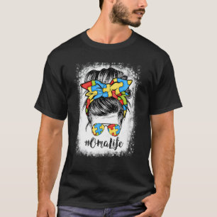 Camiseta Oma Life Moño Desordenado Bandana De Pelo Gafas Au
