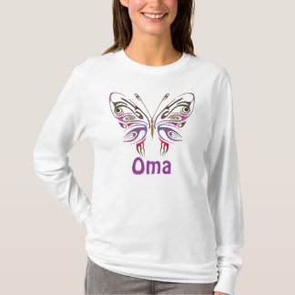 Camiseta Oma personalizó la mariposa