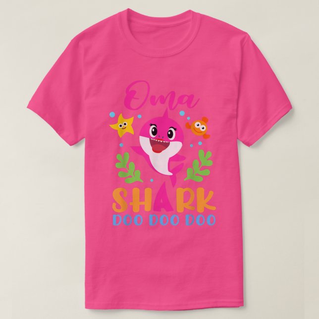Camiseta Oma Shark  Oma Shark Lover Family Mothers Day613  (Diseño del anverso)