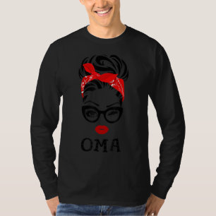Camiseta OMA Wink Oye Woman Face Para La Abuela De OMA